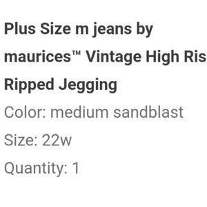 NWT Maurices jeggings